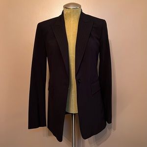 Express Metallic Blue Pinstripe Blazer